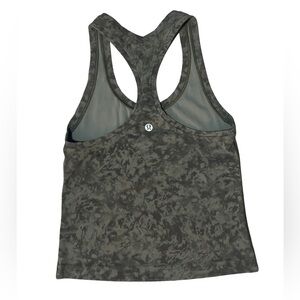 lululemon athletica Women's Black Patterned Tank Top